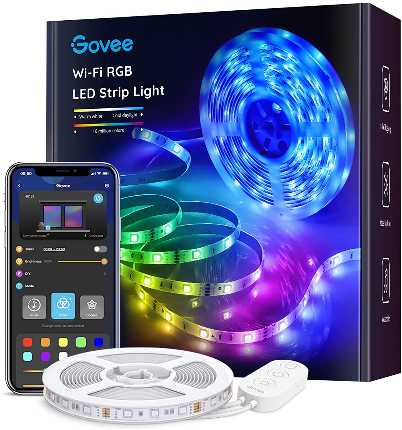 Govee WiFi RGB LED Strip Light 5M